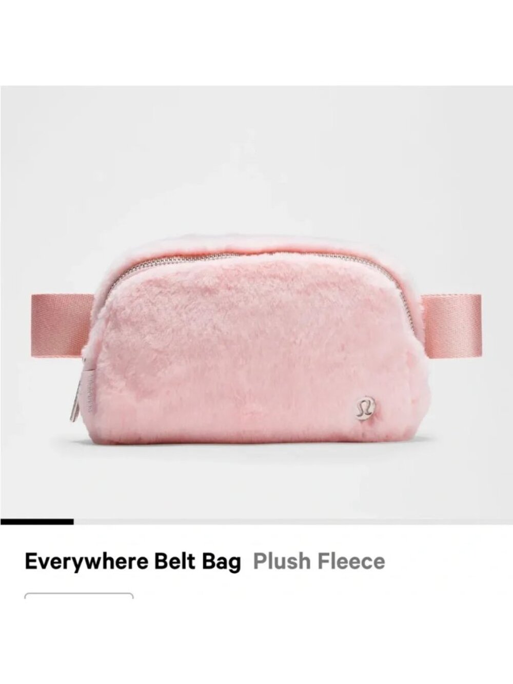 NWOT Lululemon Everywhere Belt Bag in Plush Pink Fleece